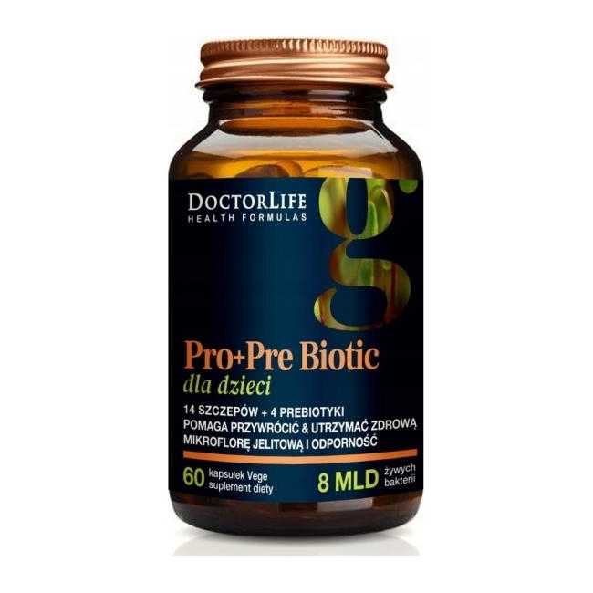 Doctor Life Pro+Pre Biotic dla dzieci 60 kapsułek