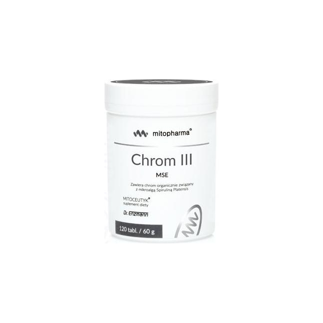 Dr Enzmann Chrom III trójwartościowy MSE 120tabletek Mito-Pharma