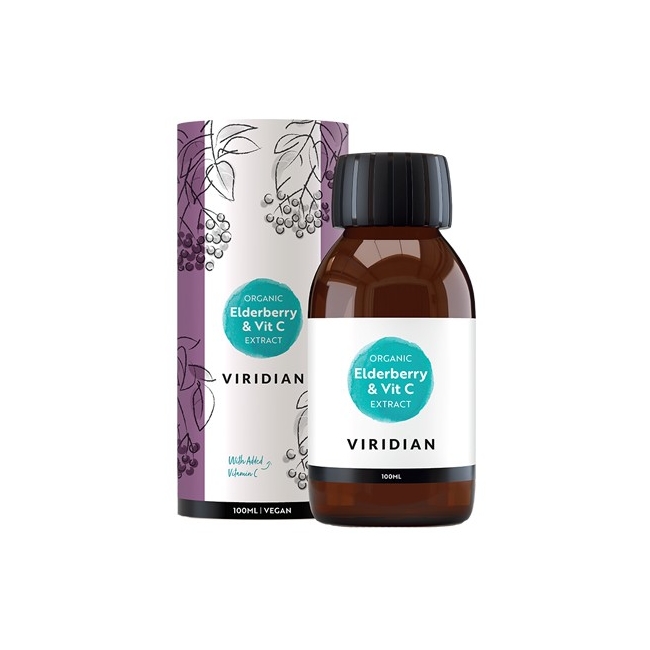 Viridian ekologiczny extrakt z czarnego bzu z witaminą C 100 ml