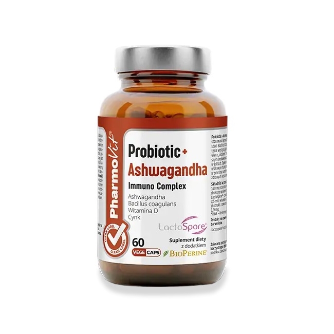 Pharmovit probiotic + ashwagandha immuno complex 60 kapsułek 