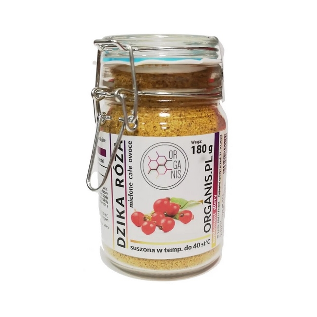 Organis Dzika róża mielona (cały owoc) 180g