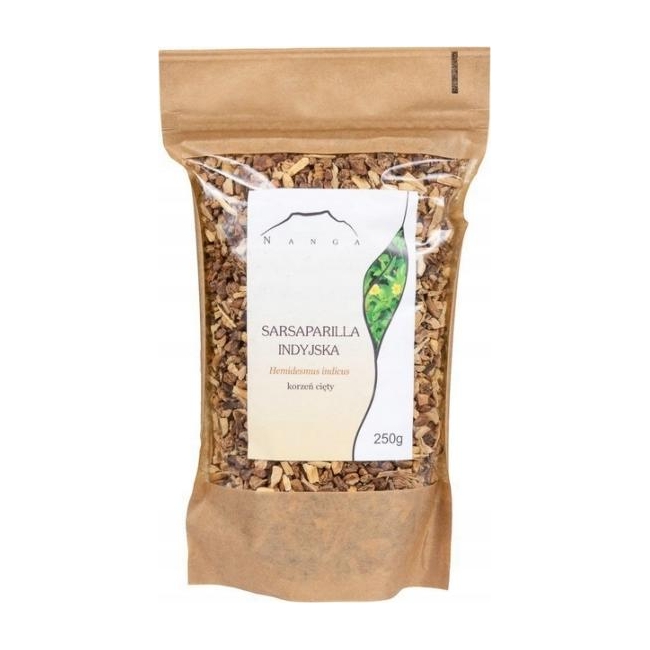 Nanga Sarsaparilla korzeń cięty (Hemidesmus indicus) 250g 
