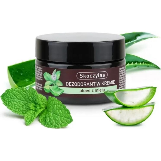 Dezodorant w kremie aloes z miętą 60ml Skoczylas Marek Purelab
