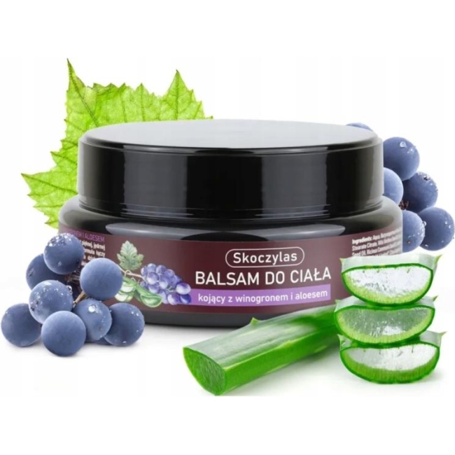 Balsam do ciała kojący z winogronem i aloesem 200ml Skoczylas Marek Purelab