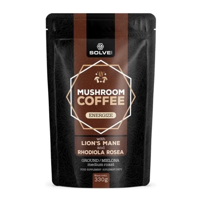 Solve Labs Mushroom Coffe Lion's Mane + Rhodiola Rosea 330 g