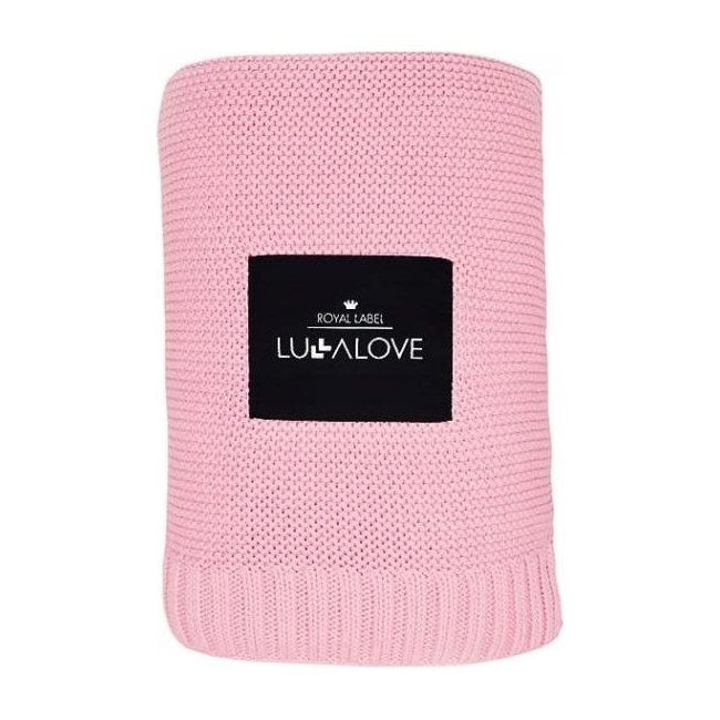 LullaLove Bambusowy koc Candy pink różowy 80x100cm