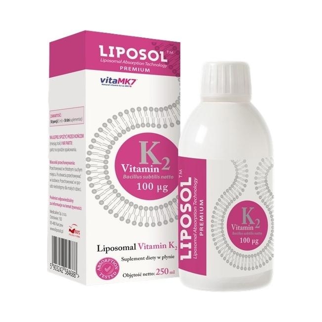 Liposol Liposomalna Witamina K2 (Vita MK7) 100 uq 250 ml