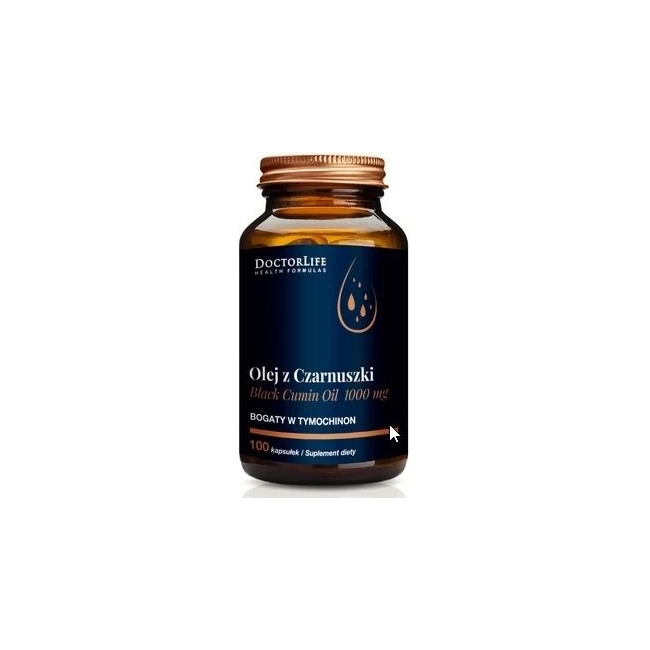 Doctor Life Olej z czarnuszki 1000 mg 60 kapsułek