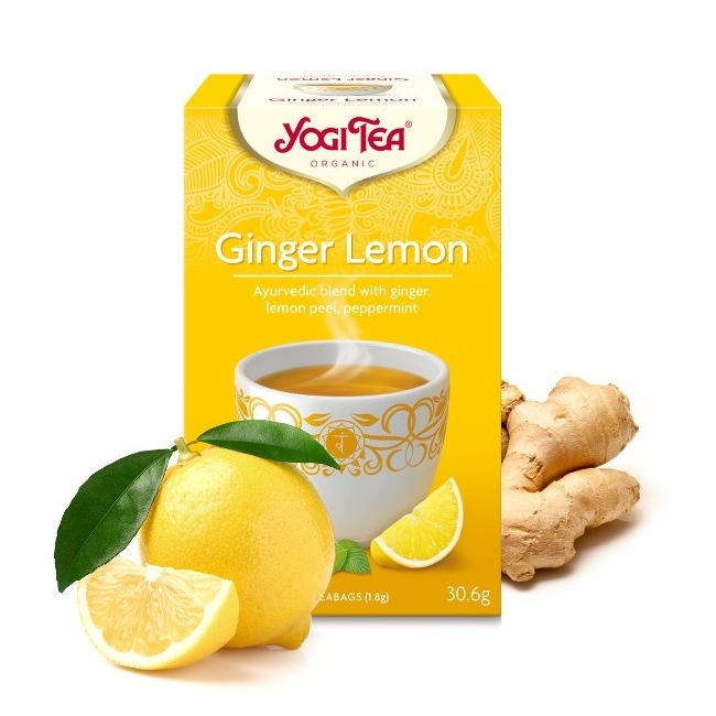 Herbata imbirowo - cytrynowa 17 saszetek BIO Yogi Tea 