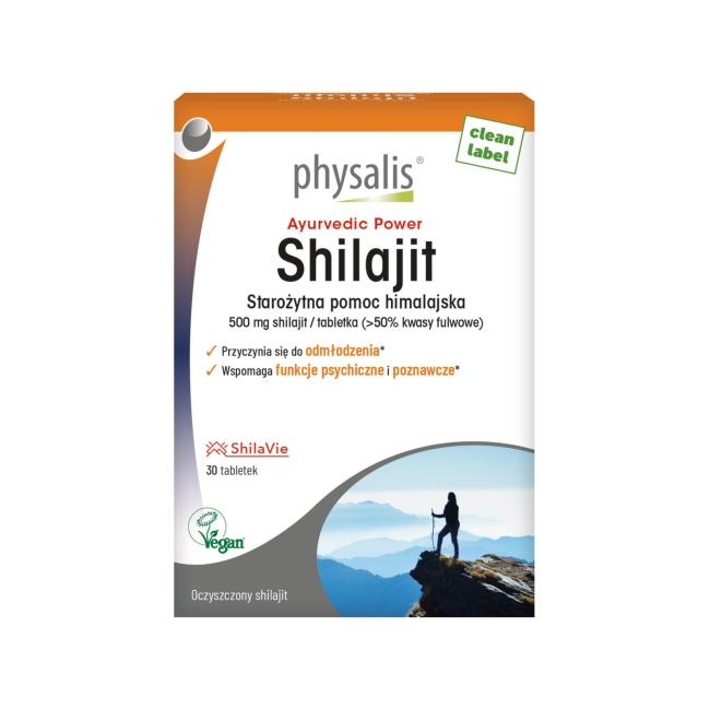 Physalis Shilajit 500 mg 30 tabletek