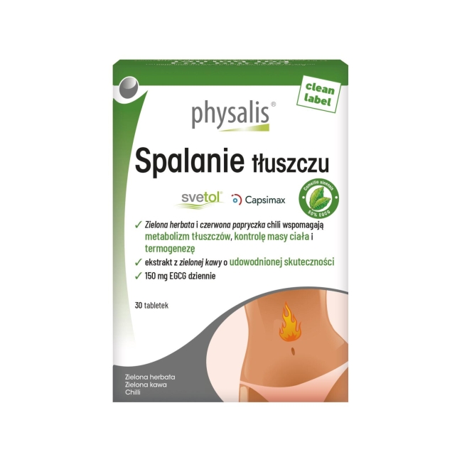 Physalis Tabletki na spalanie tłuszczu 30 tabletek