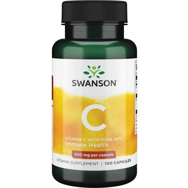 Swanson witamina C 500 z dziką różą 100 kapsułek