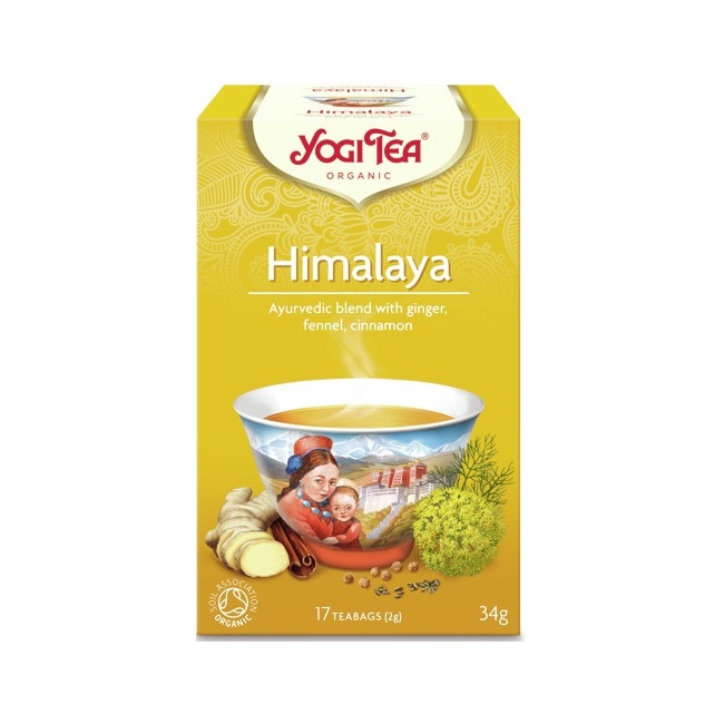 Herbata z himalayów himalaya chai 17 saszetek  BIO Yogi Tea 