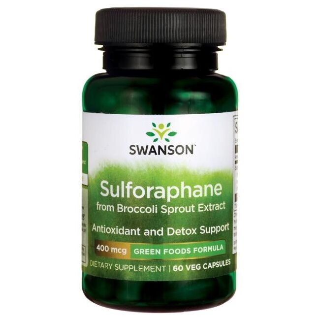Swanson sulforafan (kiełki brokułu) 400 mcg 60 kapsułek