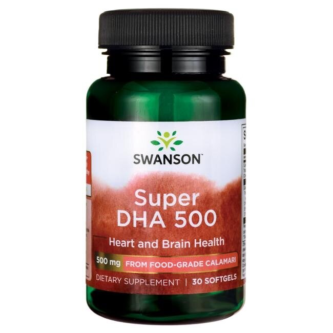 Swanson Super DHA 500 mg 30 kapsułek 