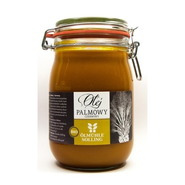 BIO Olej palmowy czerwony na zimno tłoczony 1000 ml Olmuhle Solling 