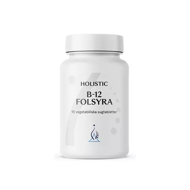 Holistic B-12 Folsyra 90 tabletek do ssania
