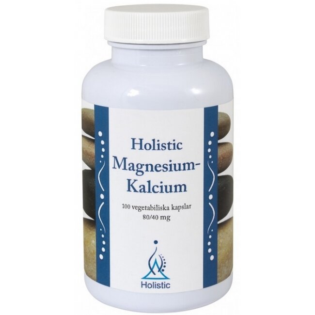 Holistic Magnesium-Kalcium organiczne związki magnezu i wapnia 80/40 mg 90 kapsułek