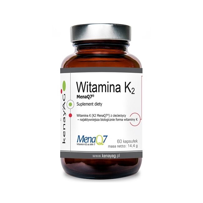 Witamina K2 Mena Q7 MK7 60 kapsułek Kenay